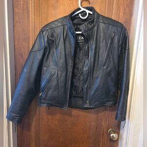 Leather King Biker Jacket- Size Small